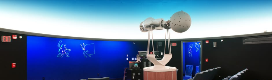 A scene from Yahn Planetarium.